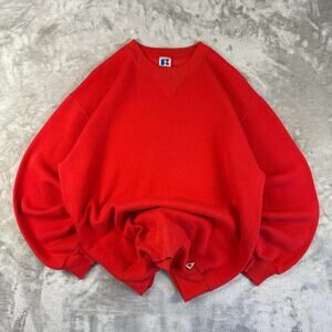 Vintage 90s Russell athletic crewneck vintage long sleeve sweatshirt red XL